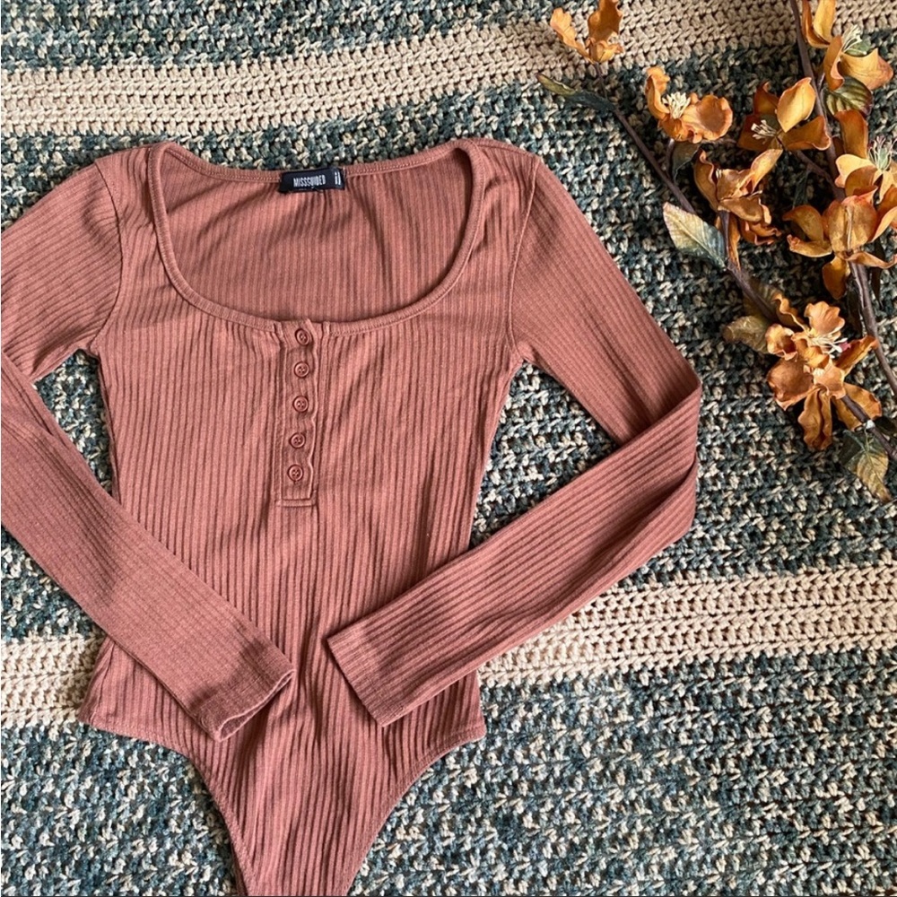 Missguided | Size 2 Ribbed Bodysuit